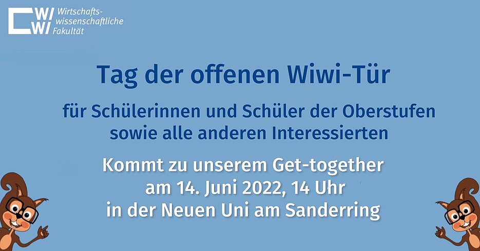 Tag der offenen Wiwi-Tür am 14.06.2022