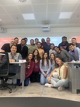 Richard and his students at Zaragoza Logistics Center