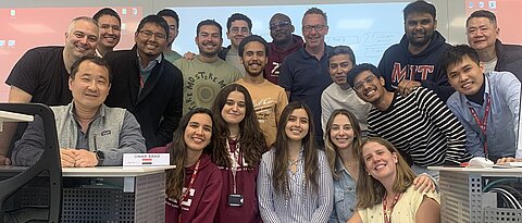 Richard and his students at Zaragoza Logistics Center